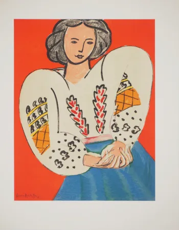 Lithografie Matisse - La blouse roumaine