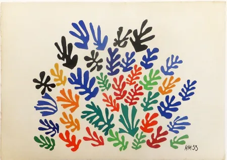 Lithografie Matisse - LA GERBE. Lithographie sur vélin d'Arches (1953)