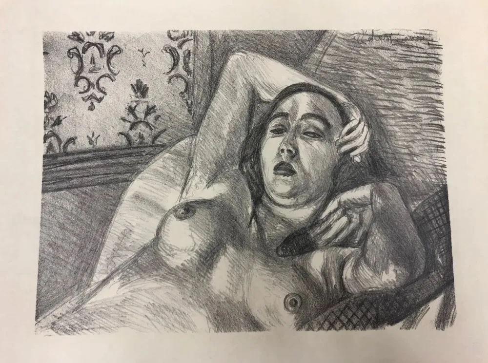 Lithografie Matisse - Le repos du modele