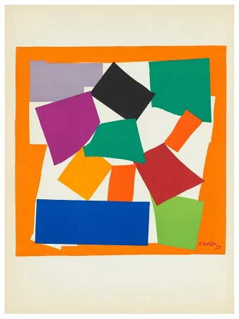 Lithografie Matisse - L'ESCARGOT (1953). Lithographie d'après les papiers découpés. De luxe sur Arches.