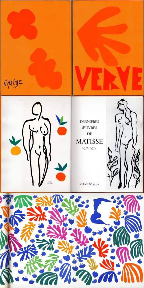 Geïllustreerd Boek Matisse - MATISSE. DERNIÈRES ŒUVRES 1950 - 1954 (VERVE Vol. IX, No. 35-36. 1958)