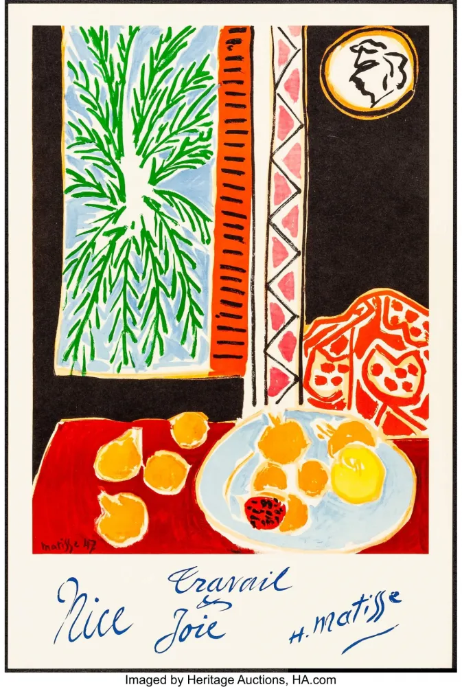 Lithografie Matisse - Nice, Travail et joie