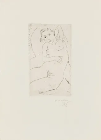 Droge Naald Matisse - Nu assis-les yeux noris
