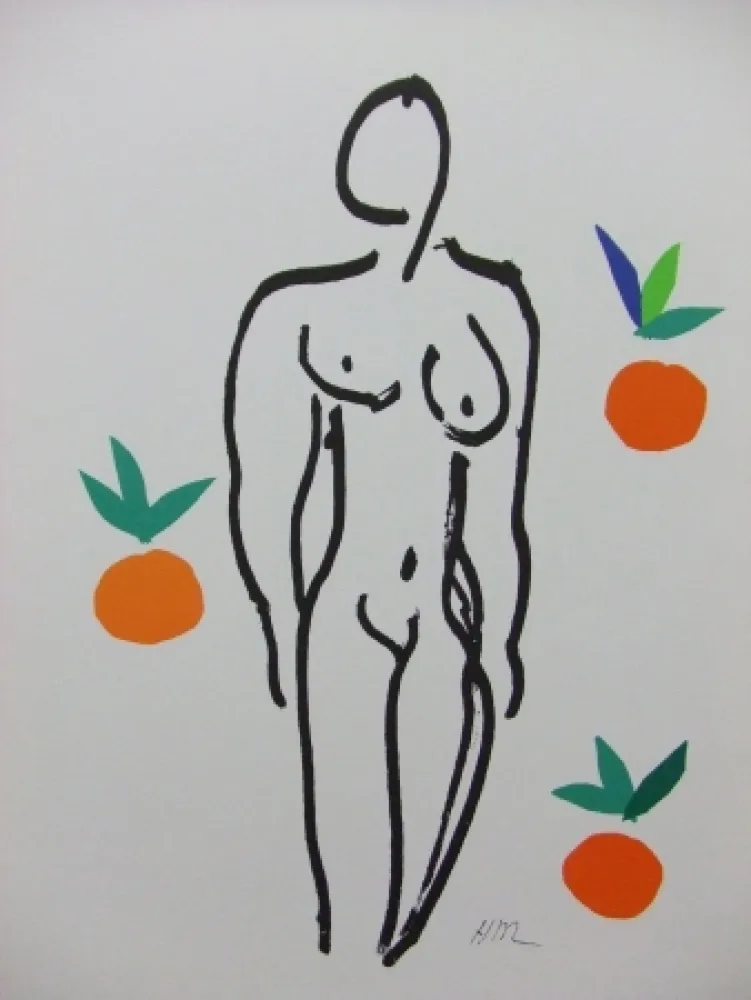 Lithografie Matisse - Nu aux oranges