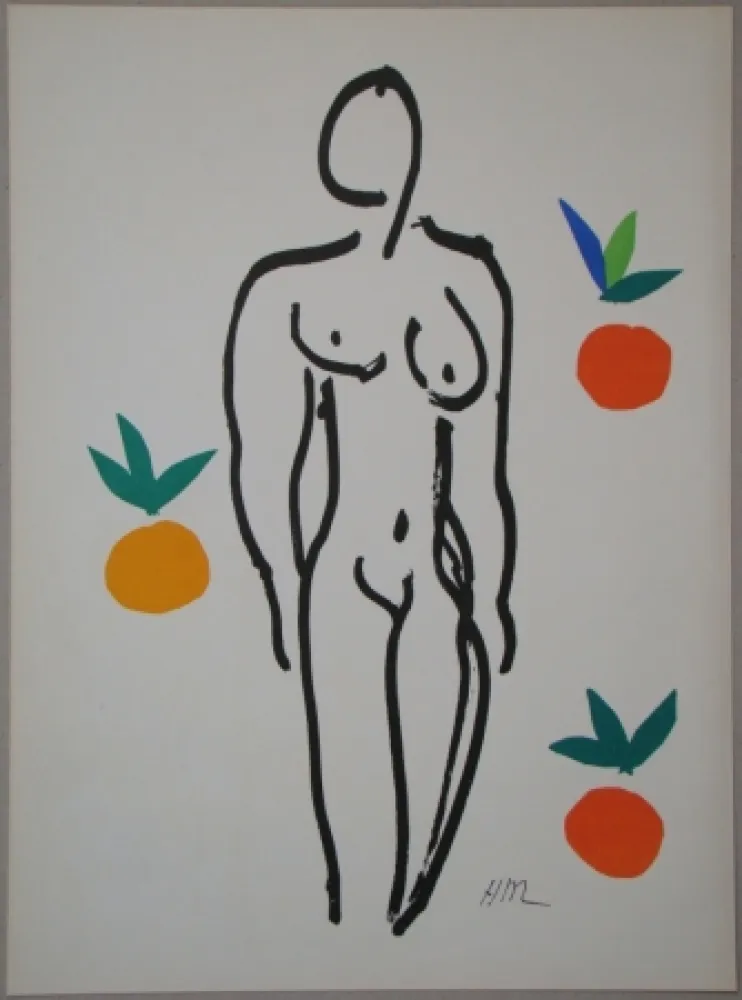 Lithografie Matisse - Nu aux oranges