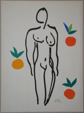 Lithografie Matisse - Nu aux oranges