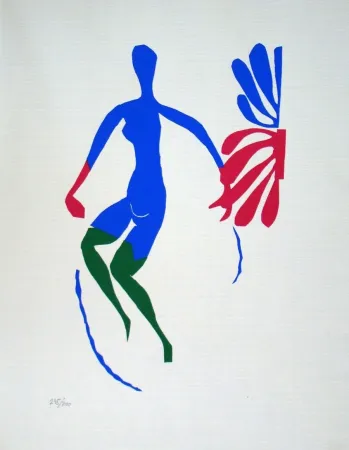 Lithografie Matisse - Nu bleu, avec des bas verts