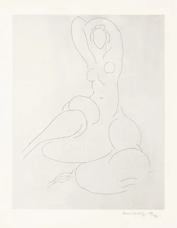 Gravure Matisse - Nu pour Cleveland