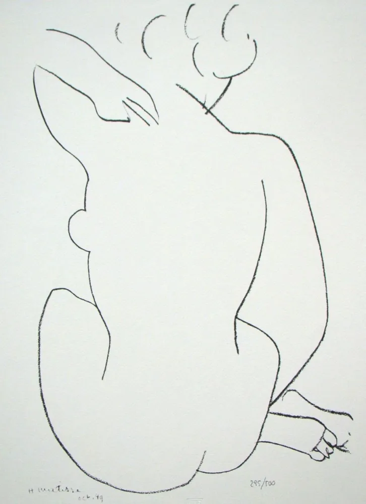 Lithografie Matisse - Nue de dos