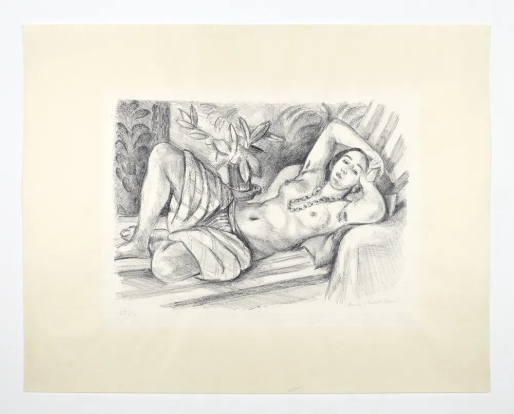 Lithografie Matisse - Odalisque au Magnolia