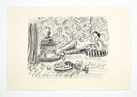 Lithografie Matisse - Odalisque, brasero et coupe de fruits