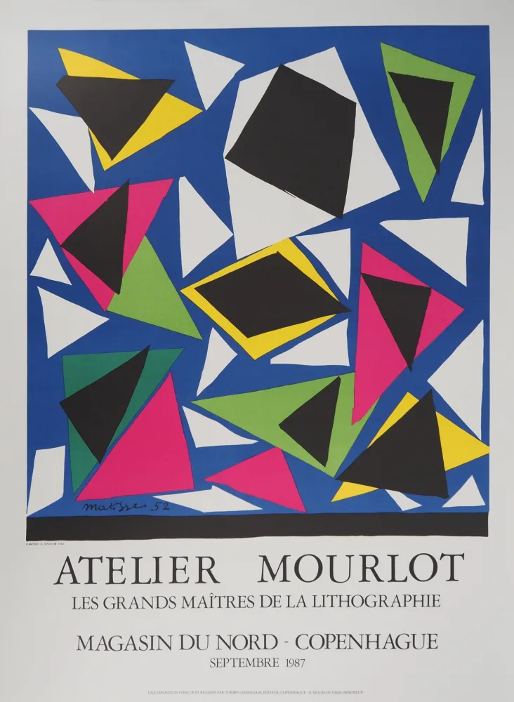 Lithografie Matisse - Papiers découpés, Atelier Mourlot
