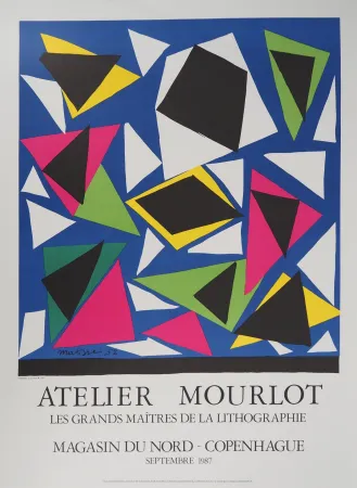 Lithografie Matisse - Papiers découpés, Atelier Mourlot