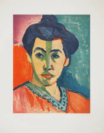 Lithografie Matisse - Portrait à la raie verte