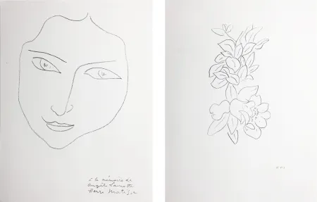 Lithografie Matisse - PORTRAIT D'ANGÈLE (1943)