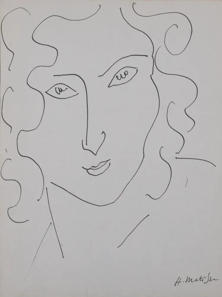 Lithografie Matisse - Portrait de femme, 1947