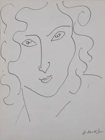 Lithografie Matisse - Portrait de femme, 1947