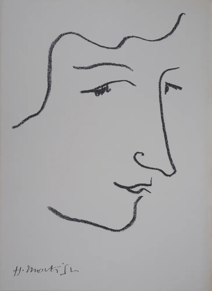Lithografie Matisse - Portrait de profi