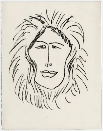 Lithografie Matisse - Portrait d'homme esquimau n° 1. 1947 (Pour Une Fête en Cimmérie)