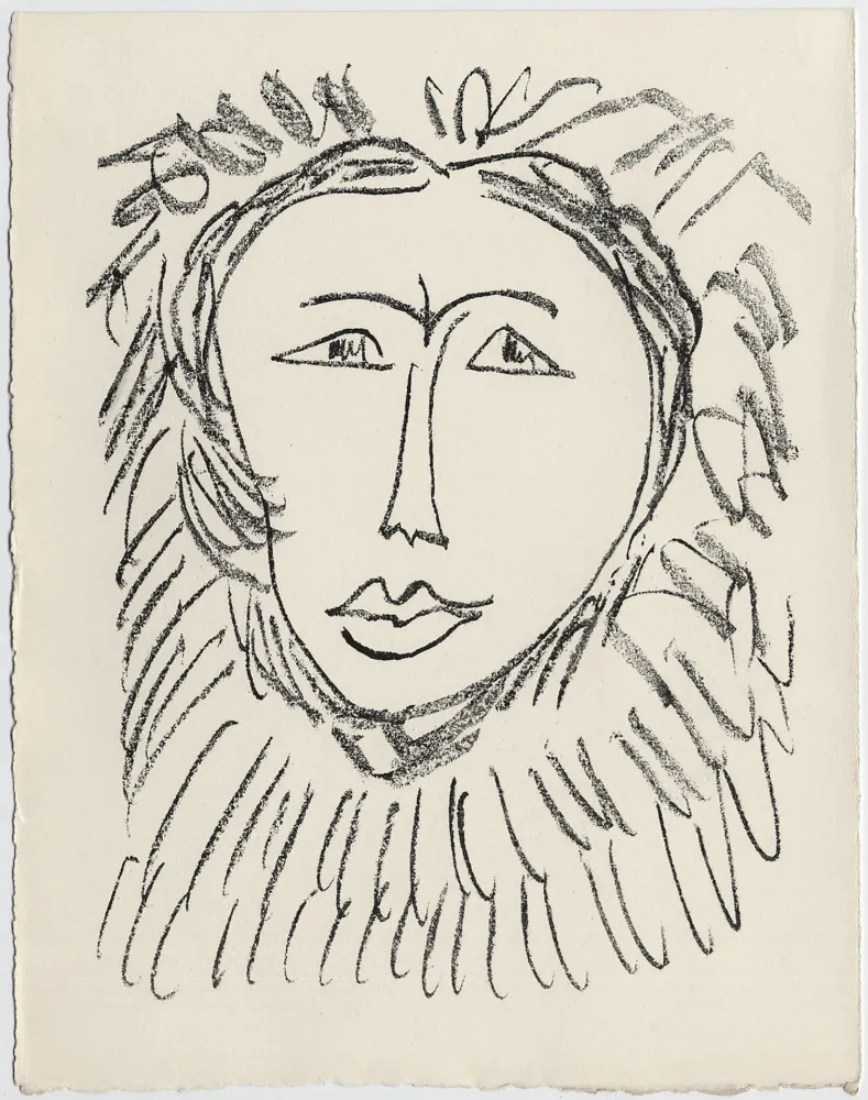 Lithografie Matisse - Portrait d'homme esquimau n° 3. 1947 (Pour Une Fête en Cimmérie)