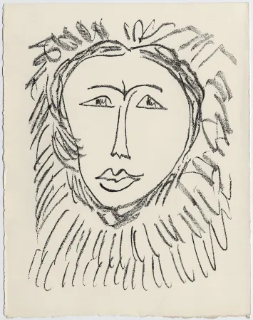 Lithografie Matisse - Portrait d'homme esquimau n° 3. 1947 (Pour Une Fête en Cimmérie)