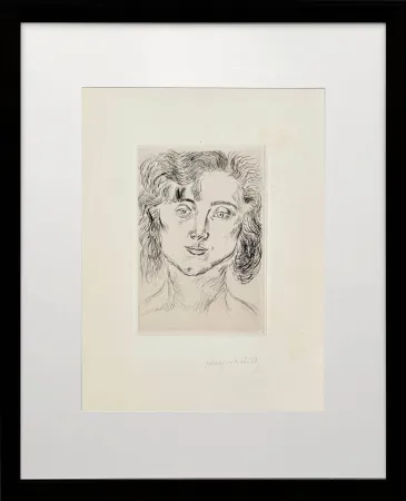 Ets Matisse - Portrait of Marguerite Matisse