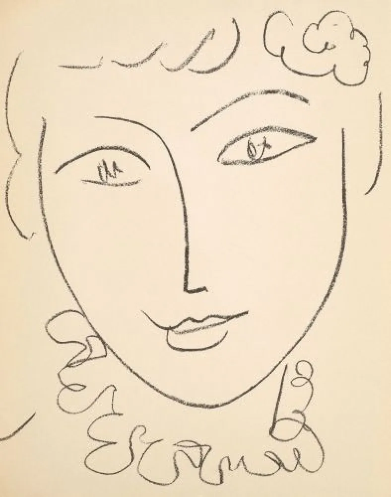 Lithografie Matisse - PORTRAITS Avec 