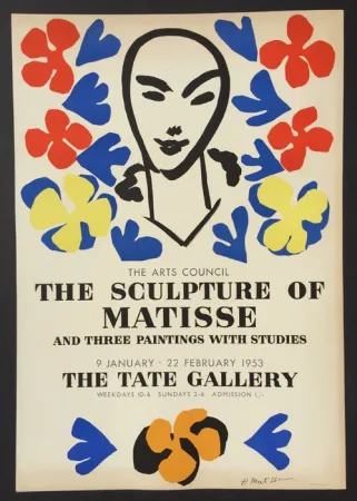 Lithografie Matisse - Sculpture of Matisse – Tate Gallery