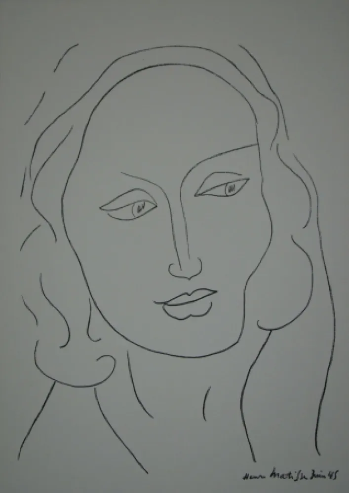 Lithografie Matisse - Tête de Femme