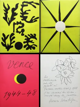Geïllustreerd Boek Matisse - Verve n° 21-22. VENCE 1944-48. Couverture originale d'après les papiers découpés
