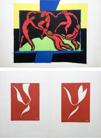 Geïllustreerd Boek Matisse - VERVE Vol. I, No. 4. (couverture de Rouault) LA DANSE, lithographie d'après Matisse (1938)