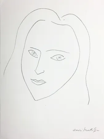 Lithografie Matisse - VISAGE (1943)