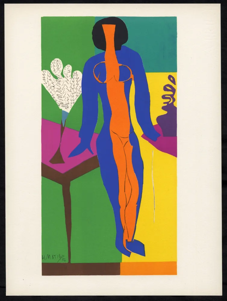 Lithografie Matisse - ZULMA (1950). Très rare épreuve du tirage de luxe sur Arches (1958)