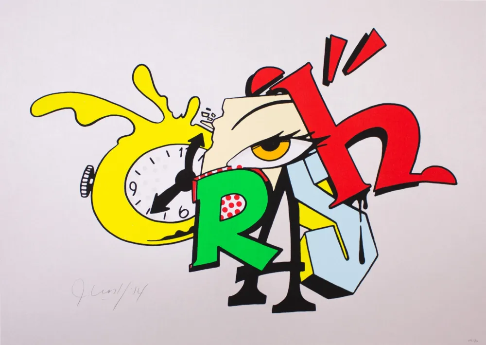 Zeefdruk Matos - Clock 2