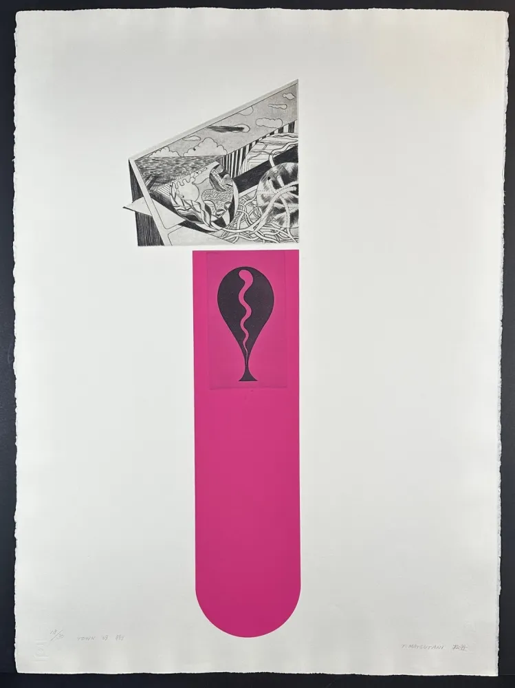 Zeefdruk Matsutani - Town