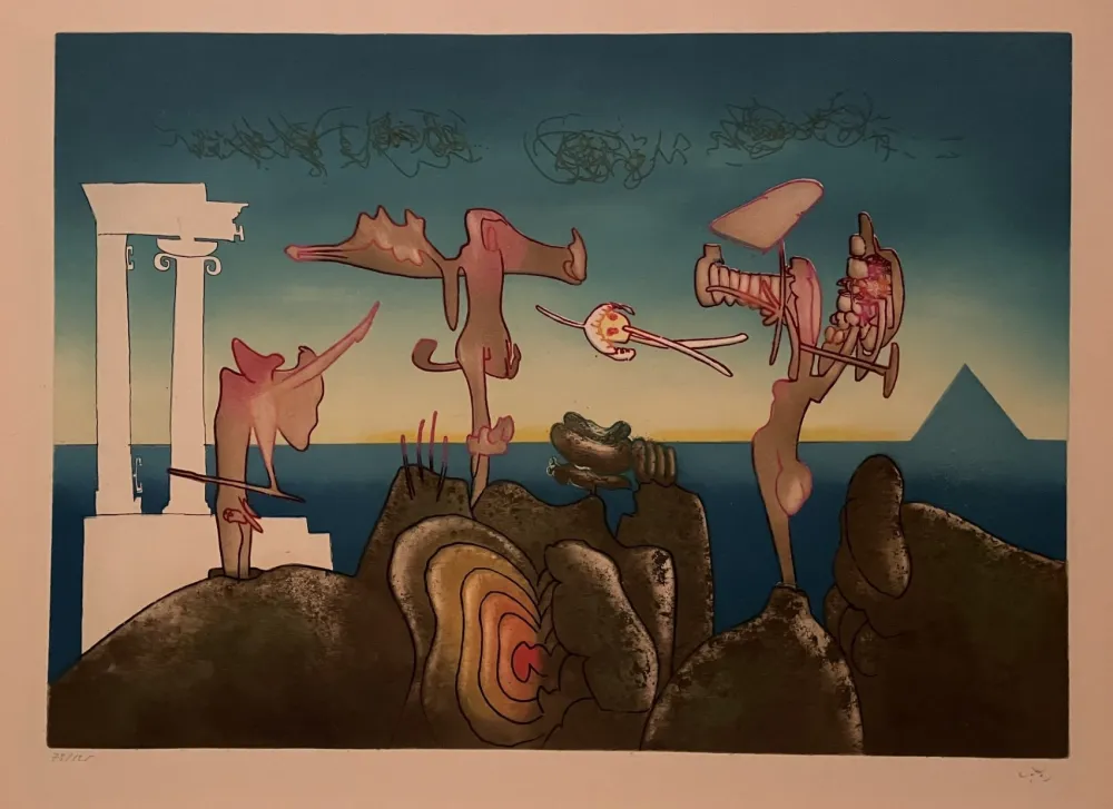 Ets En Aquatint Matta - 5 PM from L'arc obscur des heures