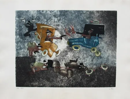 Ets En Aquatint Matta - Al Capone