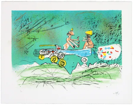 Lithografie Matta - All Cosmicstrippers VI