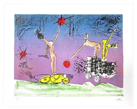 Lithografie Matta - All Cosmicstrippers VII