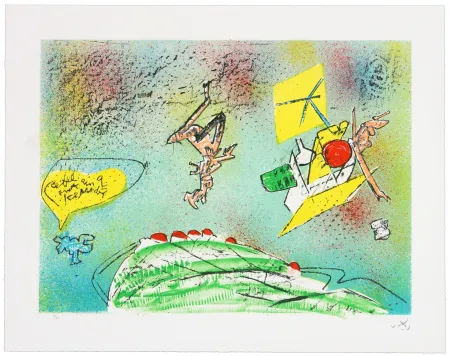 Lithografie Matta - All Cosmicstrippers VIII