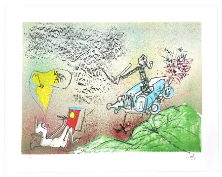 Lithografie Matta - All Cosmicstrippers XI