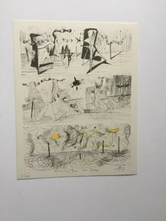 Lithografie Matta - Architecture du temps (from Morfolgie Verbali)