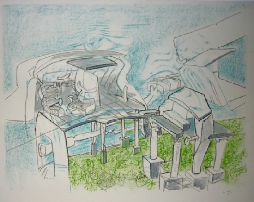 Lithografie Matta - Architêtre