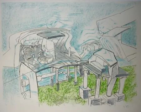 Lithografie Matta - Architêtre