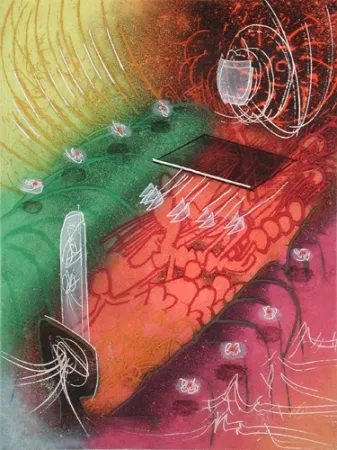 Ets En Aquatint Matta - Attire Le Gai Venin