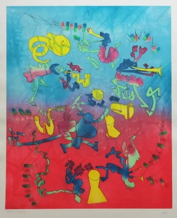 Ets En Aquatint Matta - Bande à Jazz