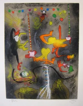 Ets En Aquatint Matta - Carnamont IV