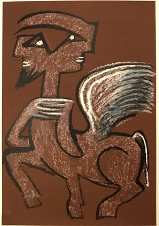 Zeefdruk Matta - Centaure hermaphrodite