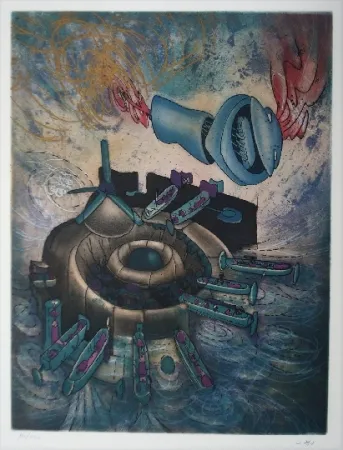 Ets En Aquatint Matta - CHAOSMOS