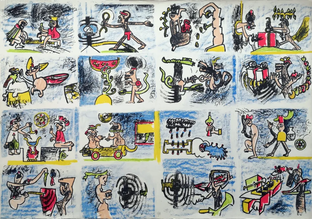 Lithografie Matta - Composition